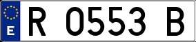 Trailer License Plate